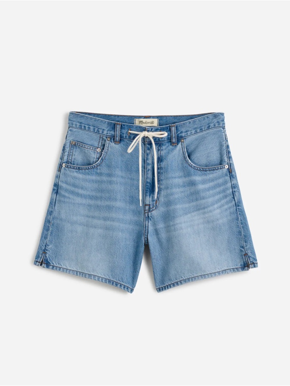 Madewell Light Wash Denim Drawstring Women's Shorts